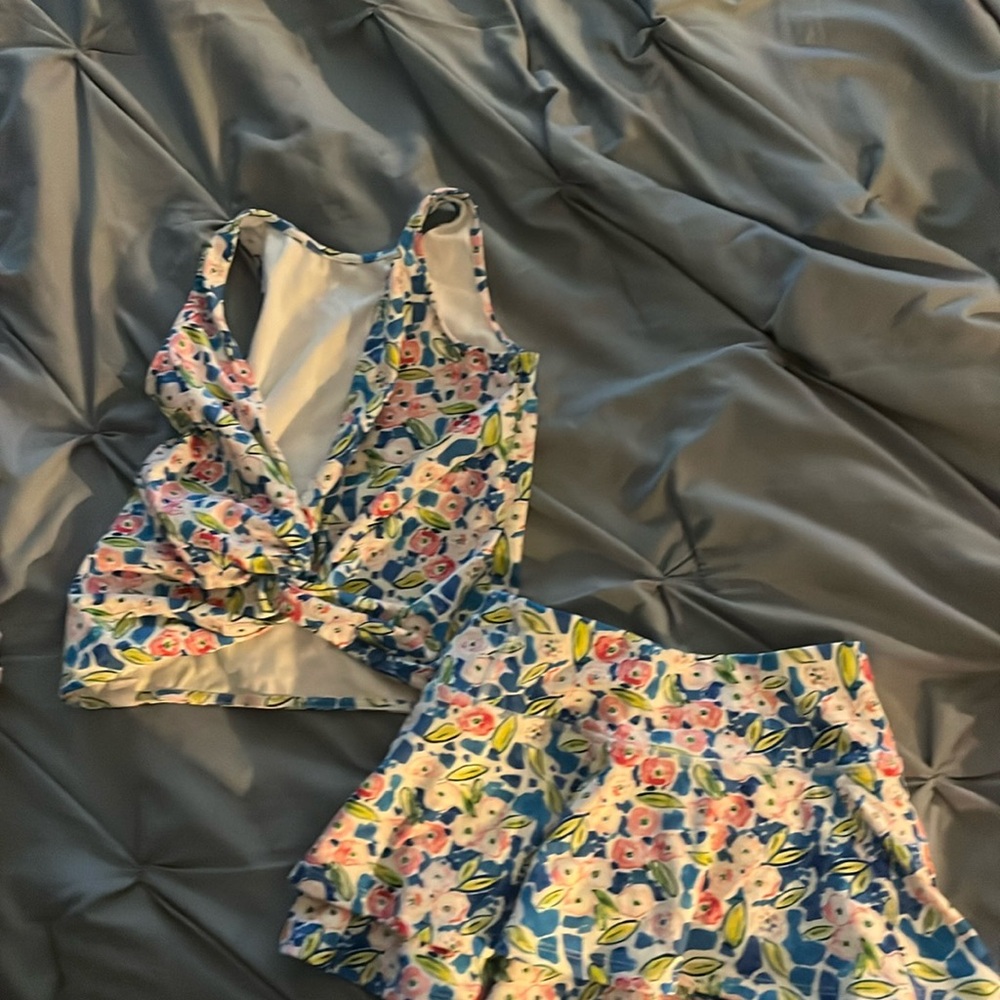 Sweet honey two piece skort set